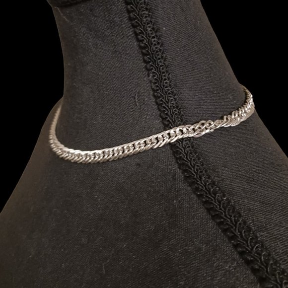 Silver Choker Chain Necklace - Picture 3 of 6